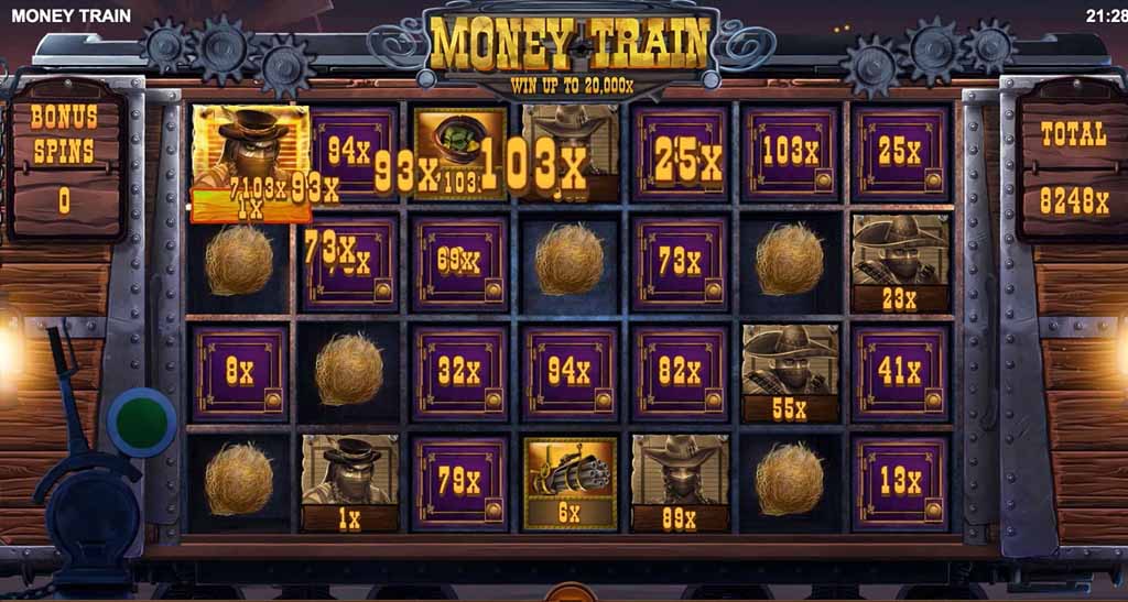 Money Train Slot Spieloberfl&auml;che